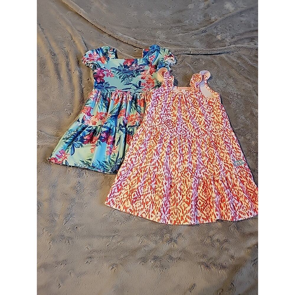 2 Tommy Bahama Girls 2T Summer Dresses - Animal Print And Floral Dresses